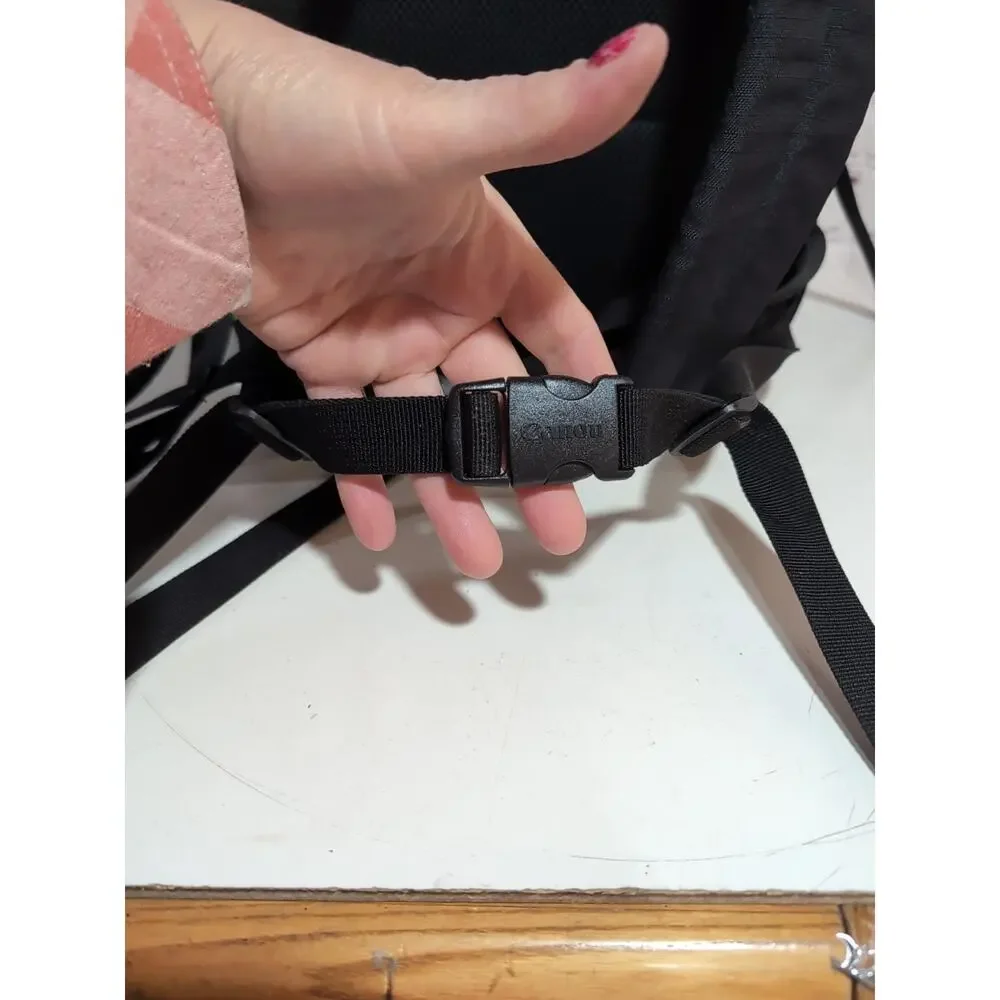 Canon DLSR 200 EF Deluxe Photo Backpack Straps Padded Dividers Black Green